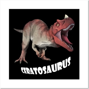 Ceratosaurus (with text) Posters and Art